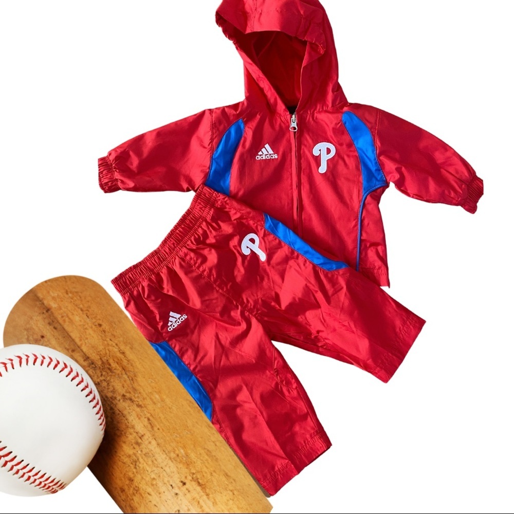 Adidas Philadelphia Phillies Infant Outfit | Jacket and Pants | 3-6m Unisex| EUC